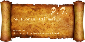 Pellionis Tömör névjegykártya
